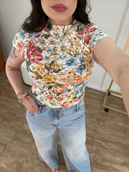 Blusa de Renda Jardim Veraneio Farm