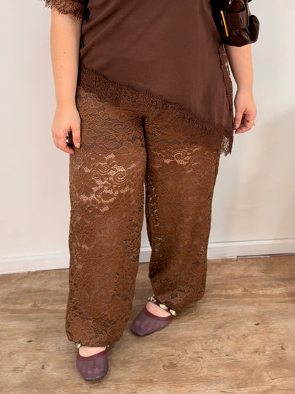 Calça Ballon Aladin Renda Nadine