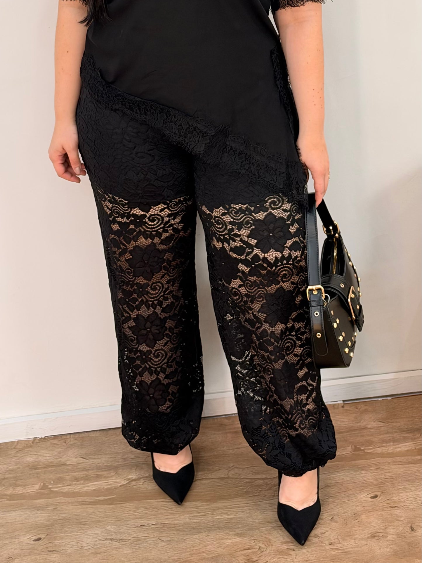 Calça Ballon Aladin Renda Nadine