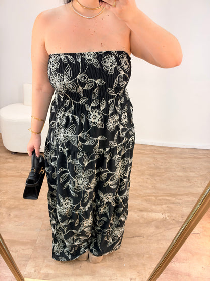 Vestido Longo Bordado Tomara que Caia Maitê