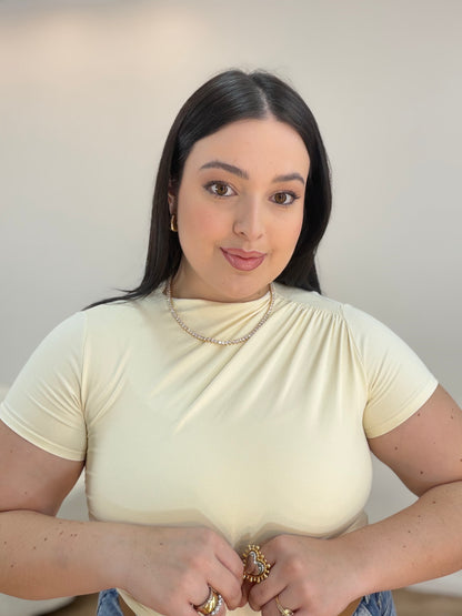 Blusa Poliamida Drapeada