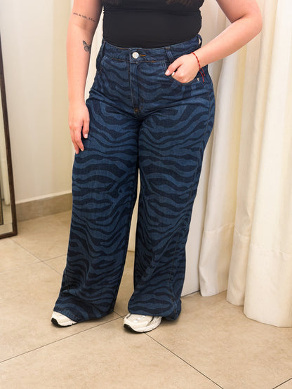 Calça Jeans Wide Leg Tigre