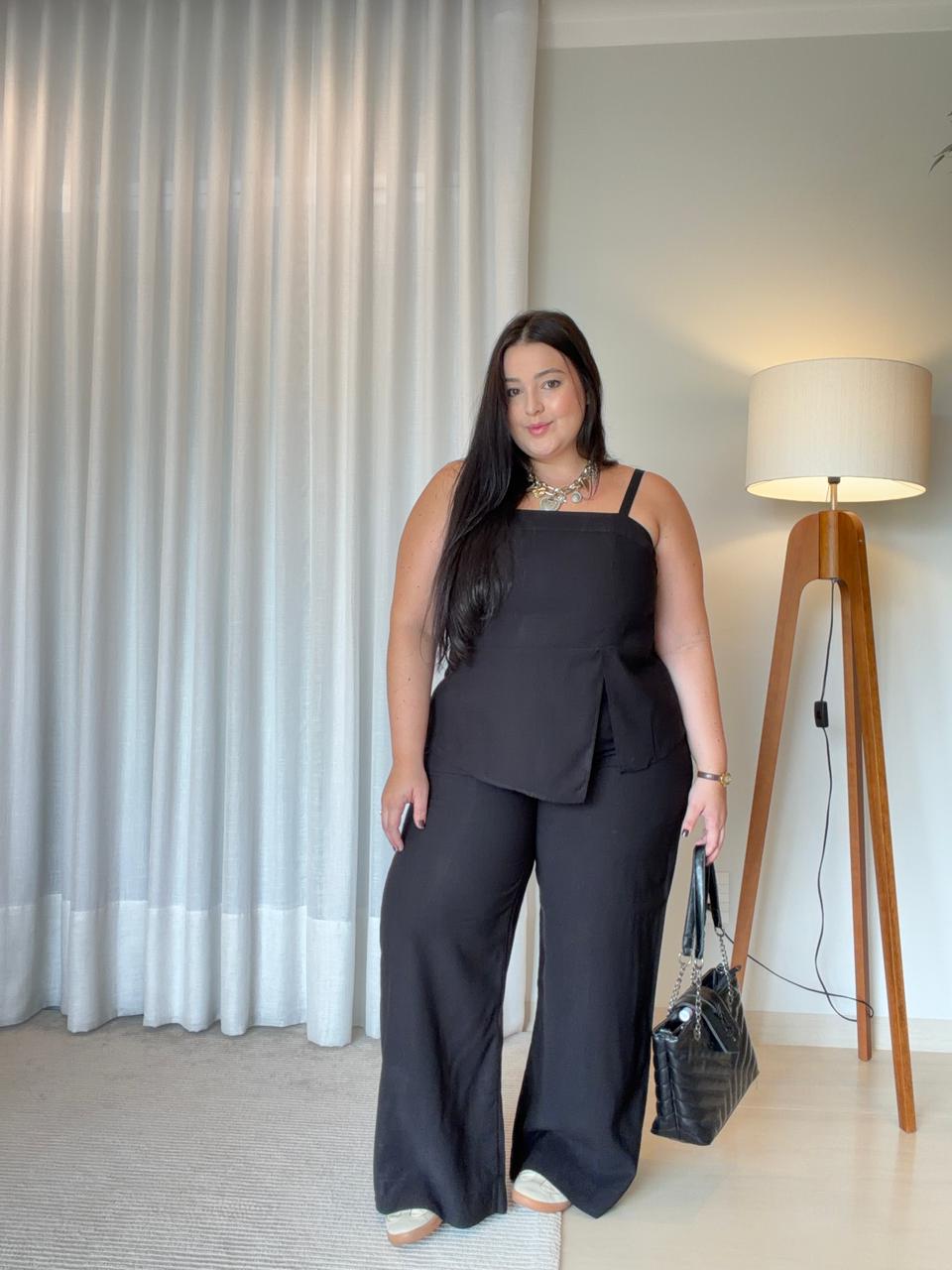 Conjunto com Blusa e Calça Pantalona em Marrant Laila