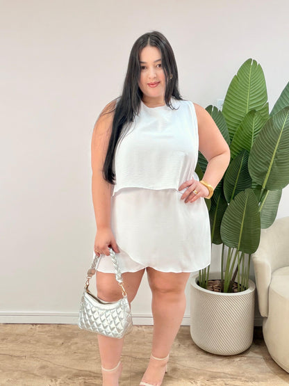 Macacão em Tecido Duna Mavi