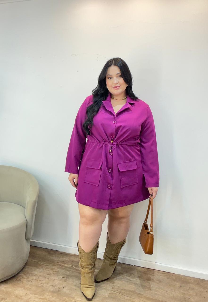 Vestido Blazer Curto de Alfaiataria