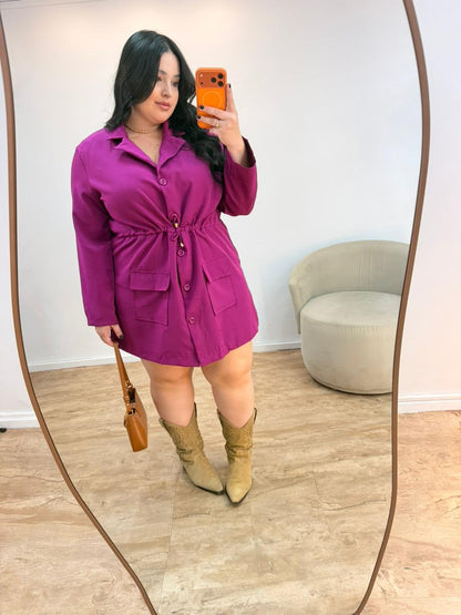 Vestido Blazer Curto de Alfaiataria