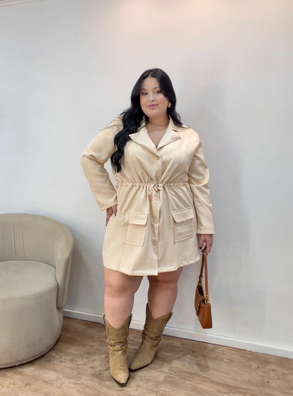 Vestido Blazer Curto de Alfaiataria
