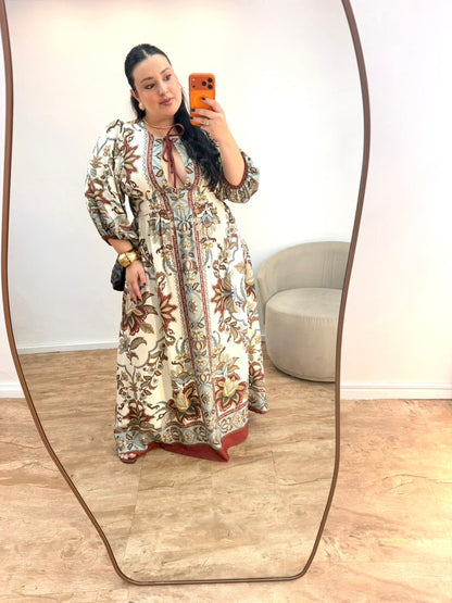 Vestido longo Jardim Majestoso Farm