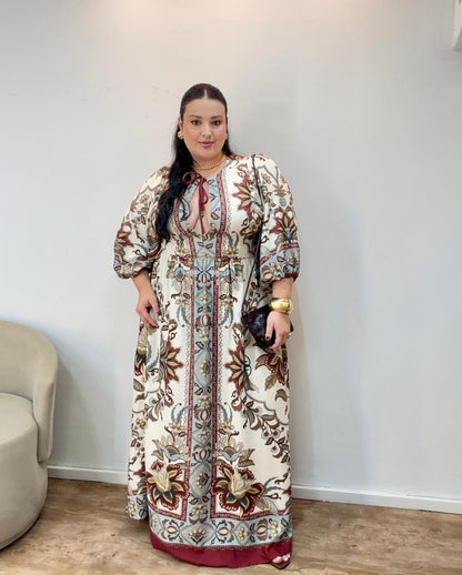 Vestido longo Jardim Majestoso Farm