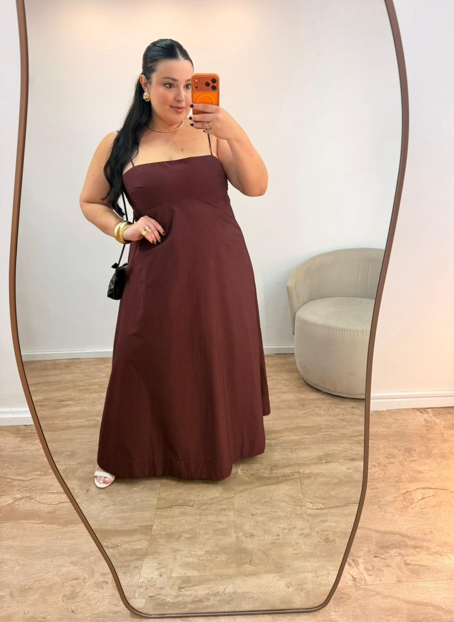 Vestido Midi Merlo Farm