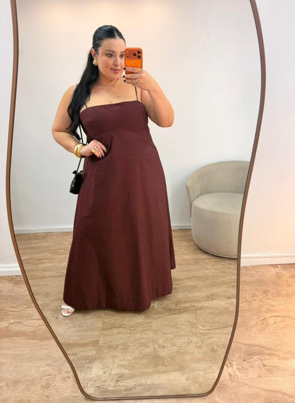 Vestido Midi Merlo Farm