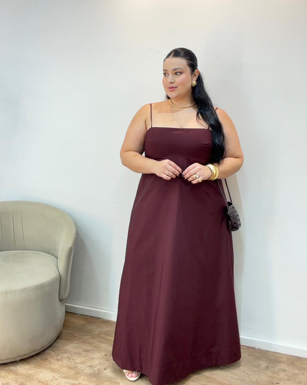 Vestido Midi Merlo Farm
