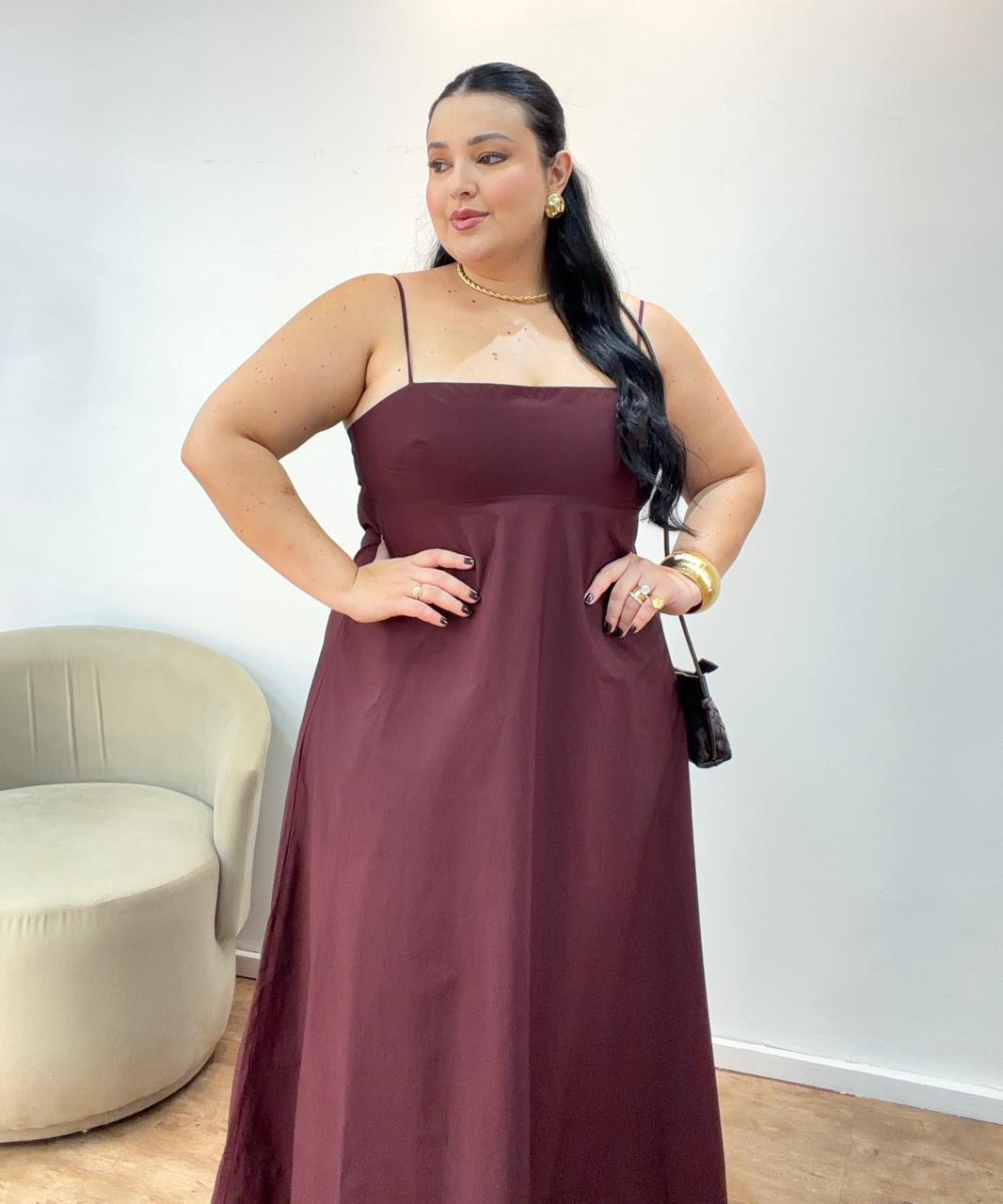 Vestido Midi Merlo Farm