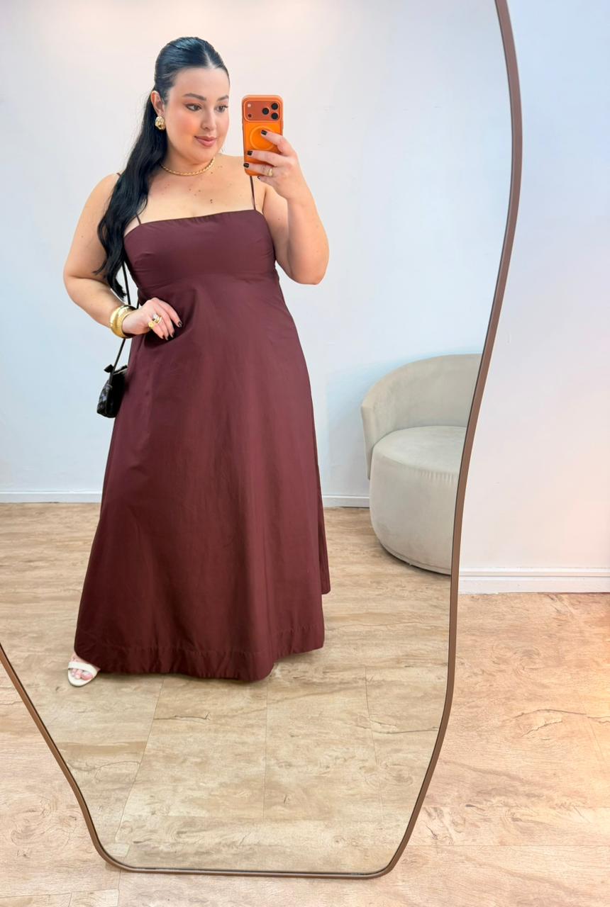 Vestido Midi Merlo Farm