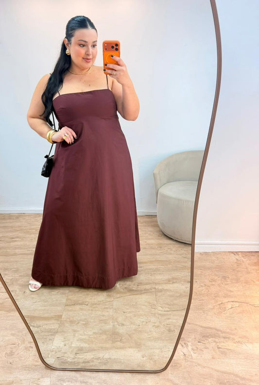 Vestido Midi Merlo Farm