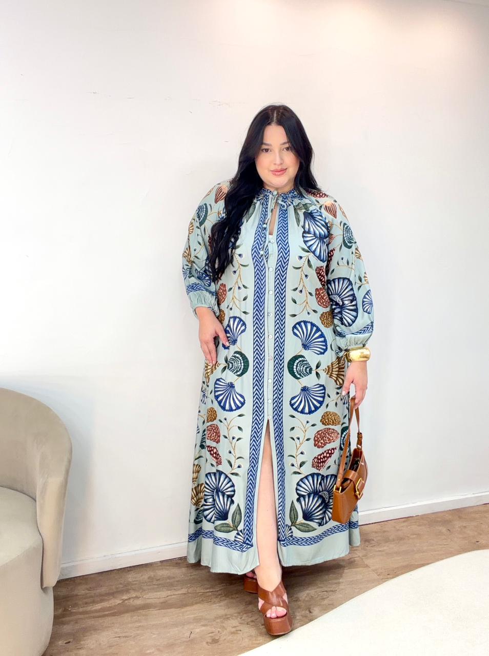 Vestido Longo Sonho de Concha Farm