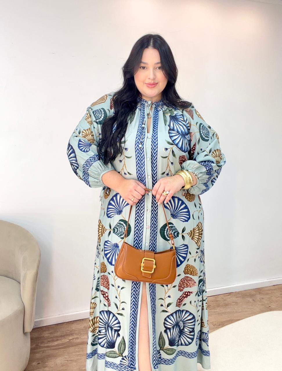 Vestido Longo Sonho de Concha Farm