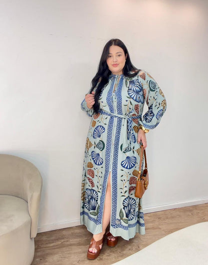 Vestido Longo Sonho de Concha Farm