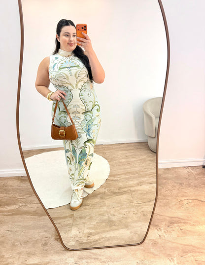Vestido Midi Estampado Milena