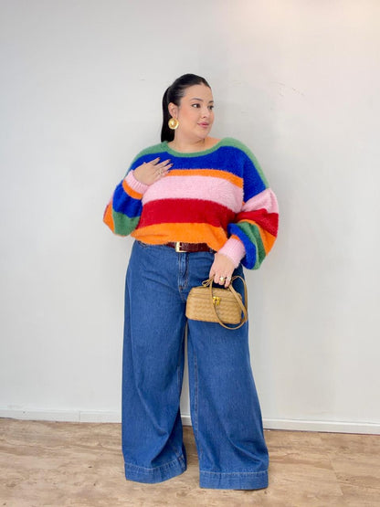 Suéter Pelinho Tricot Listra