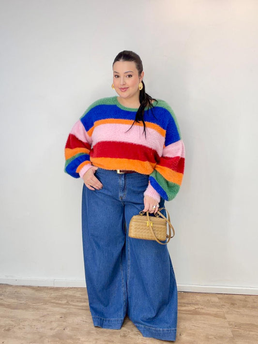 Suéter Pelinho Tricot Listra