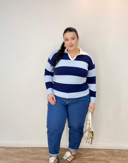 Casaco Tricot Listrado Noemi