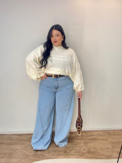 Cropped Tricot Amarraçaõ no Punho