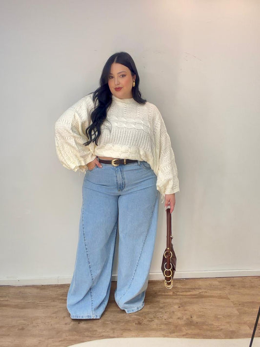 Cropped Tricot Amarraçaõ no Punho