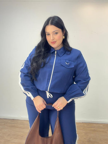 Conjunto de Listras com Jaqueta Leandra