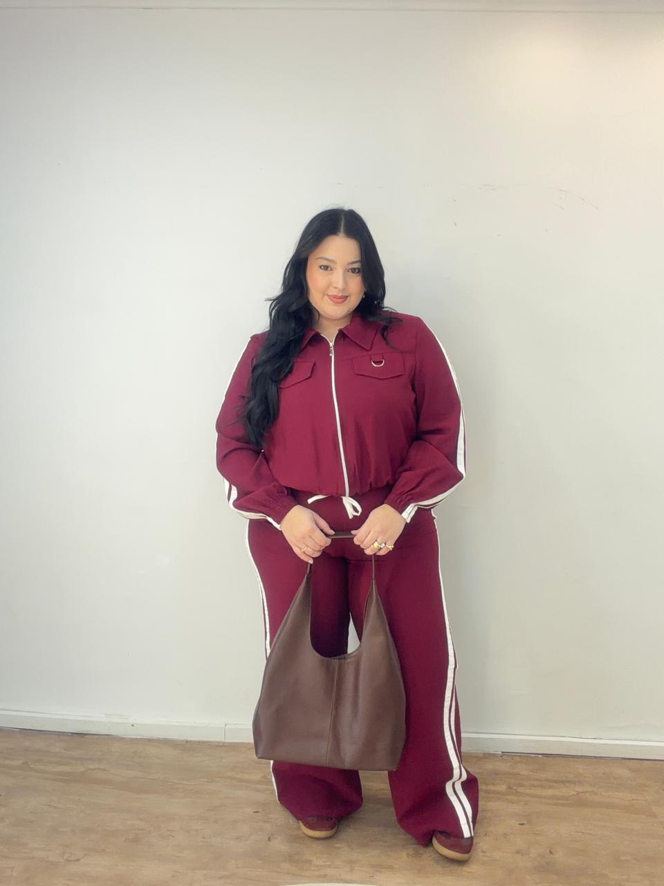 Conjunto de Listras com Jaqueta Leandra