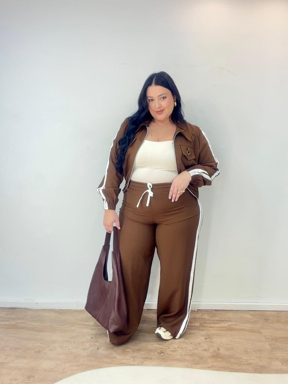Conjunto de Listras com Jaqueta Leandra