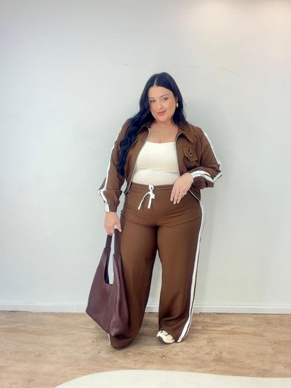 Conjunto de Listras com Jaqueta Leandra