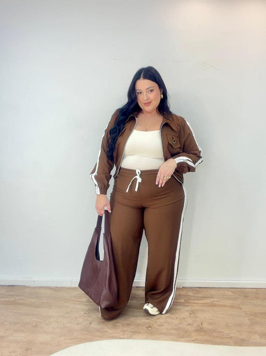 Conjunto de Listras com Jaqueta Leandra