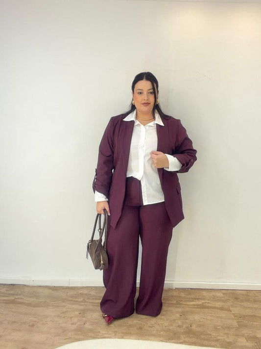 Conjunto de Alfaiataria com Blazer Alongado