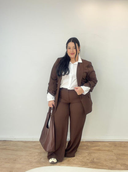 Conjunto de Alfaiataria com Blazer Alongado