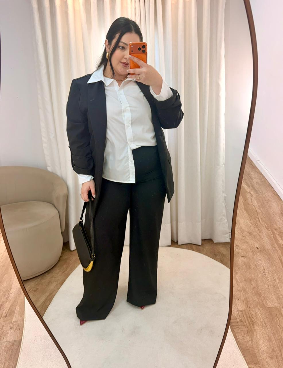 Conjunto de Alfaiataria com Blazer Alongado