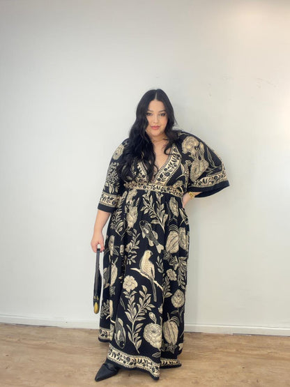 Vestido Longo Jardim de Cordel