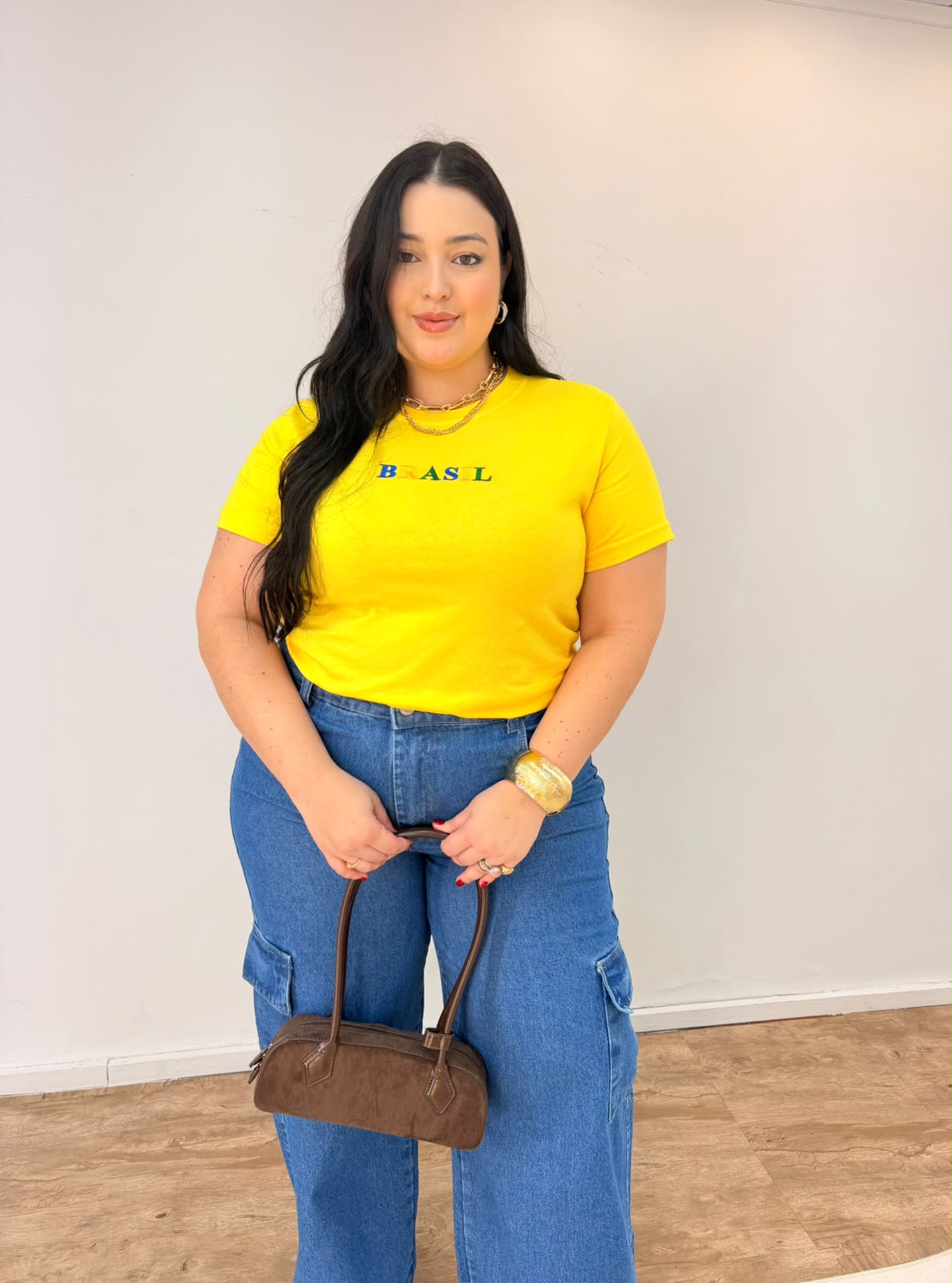 Calça Jeans Cargo Jade