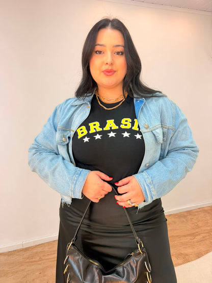 Jaqueta Cropped Jeans Farm