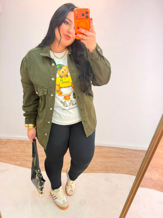 Jaqueta Jeans Alcance Verde