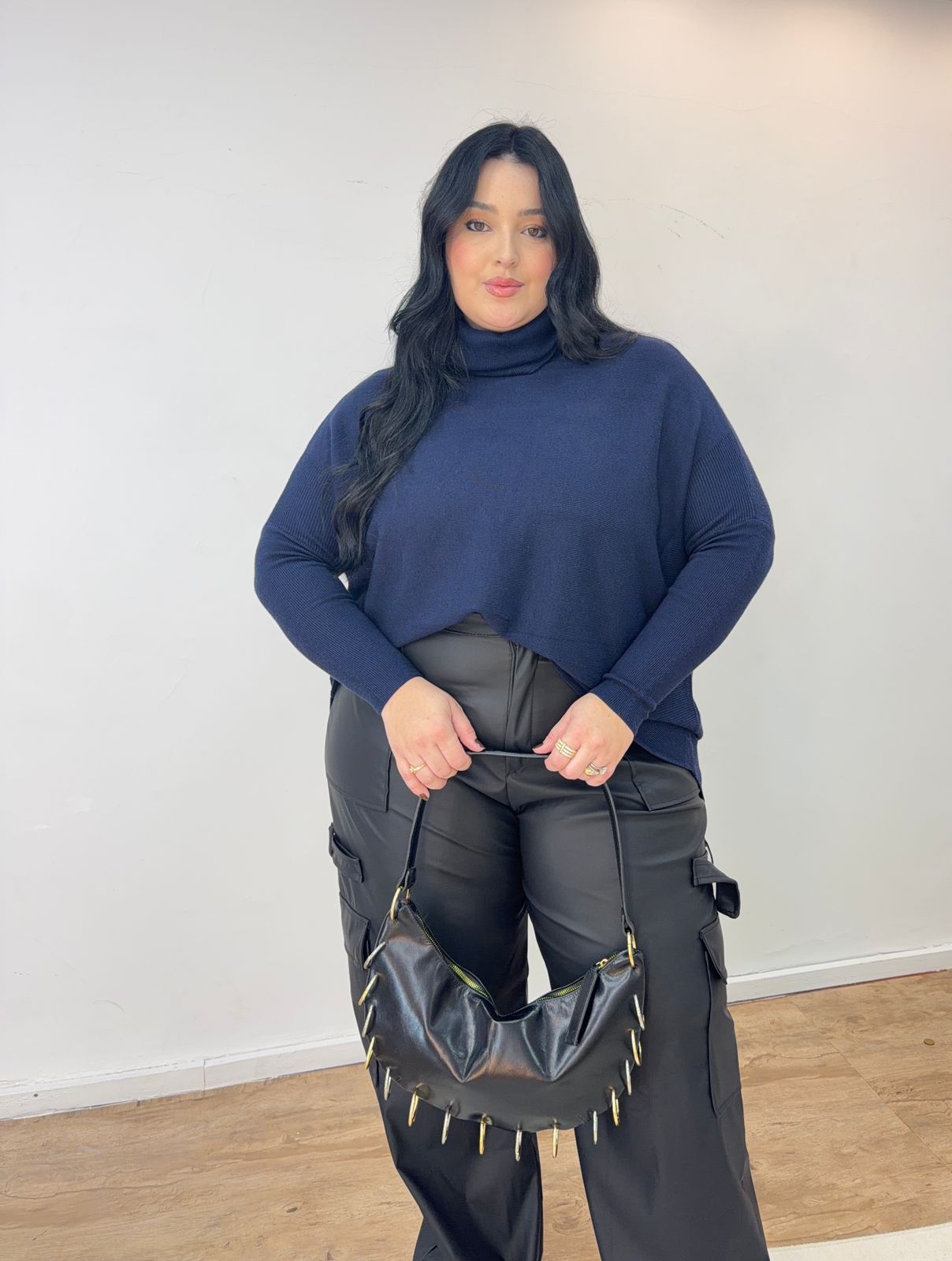 Calça Cargo Couro