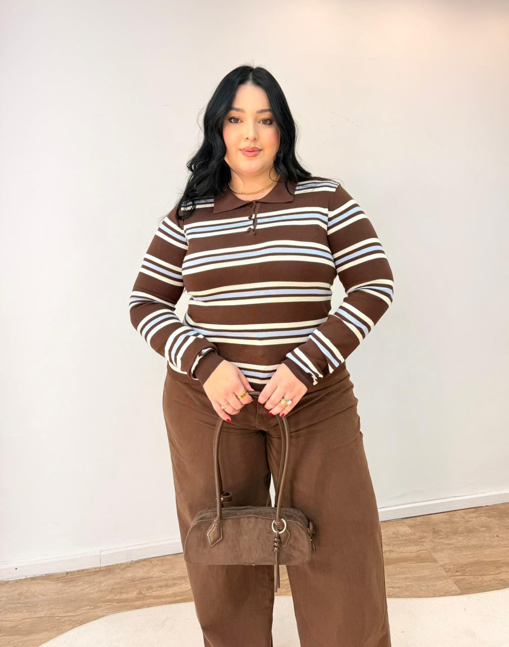 Tricot Polo Listras
