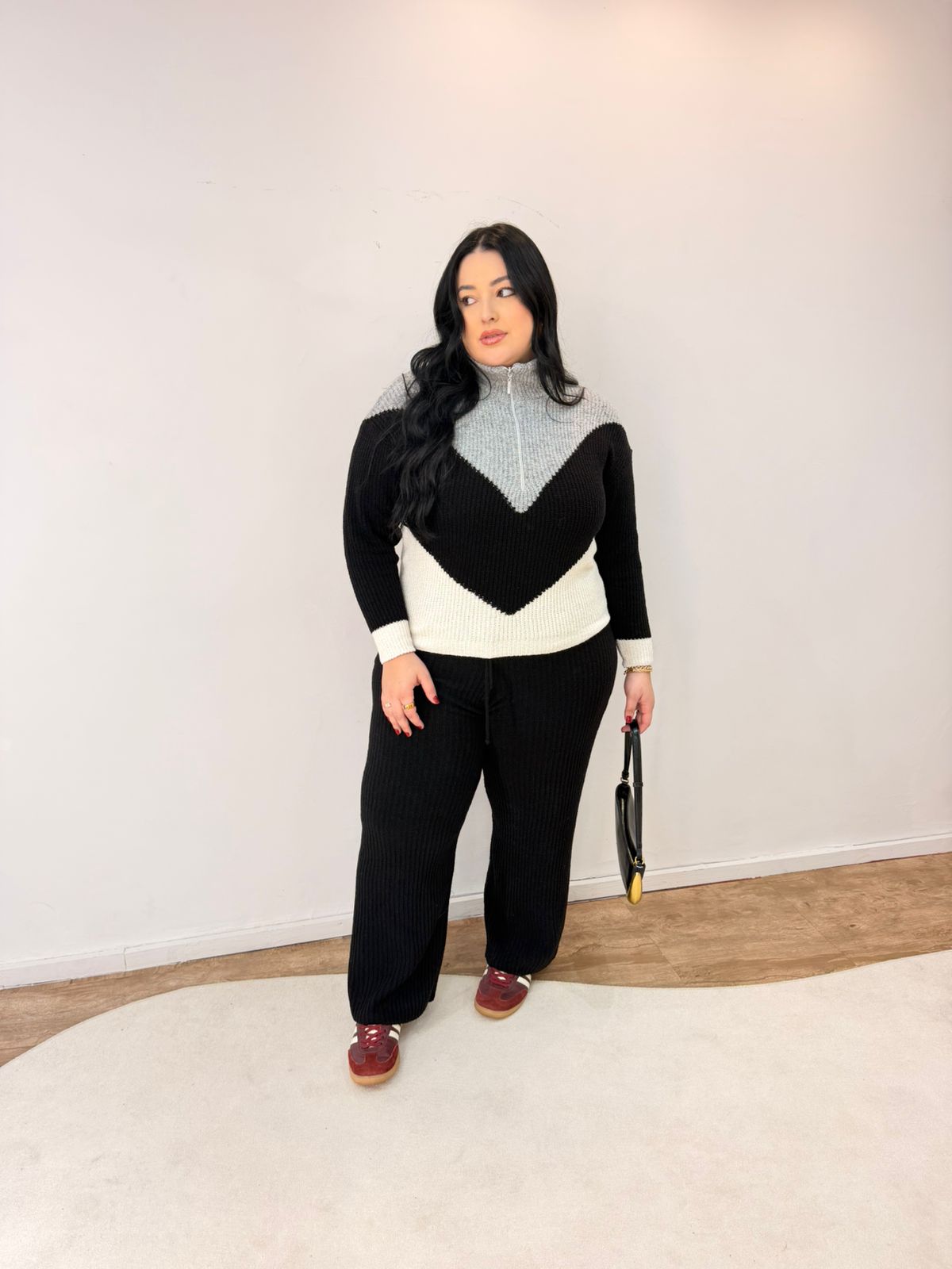 Conjunto Tricot Mousse com Zíper Beatriz
