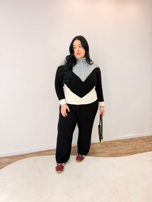 Conjunto Tricot Mousse com Zíper Beatriz