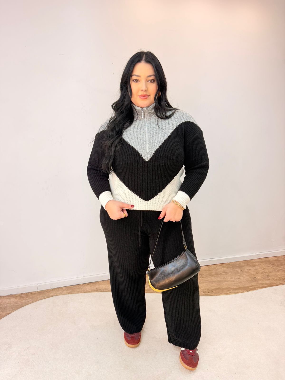 Conjunto Tricot Mousse com Zíper Beatriz