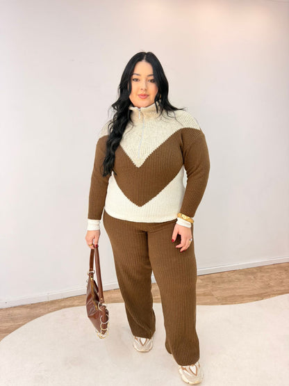 Conjunto Tricot Mousse com Zíper Beatriz