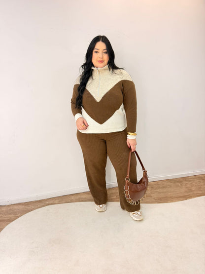 Conjunto Tricot Mousse com Zíper Beatriz