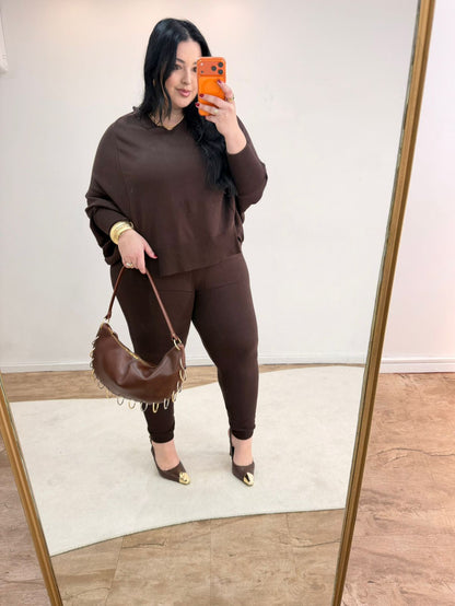 Conjunto Blusão em Tricot Modal Monarca