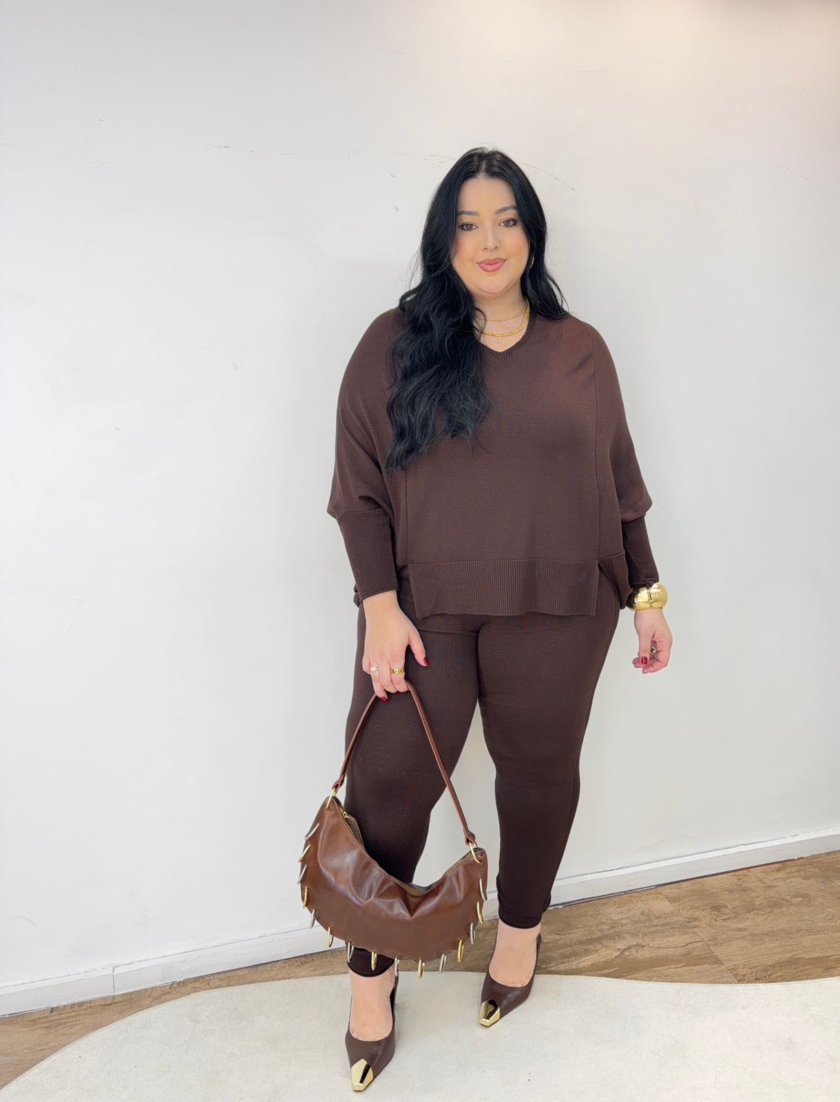 Conjunto Blusão em Tricot Modal Monarca