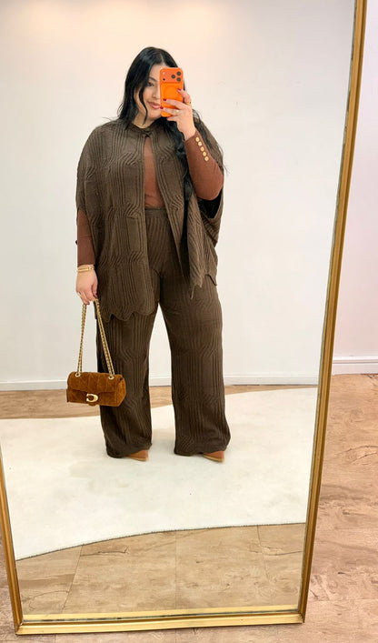 Conjunto Capa em Tricot Mousse Isabelle